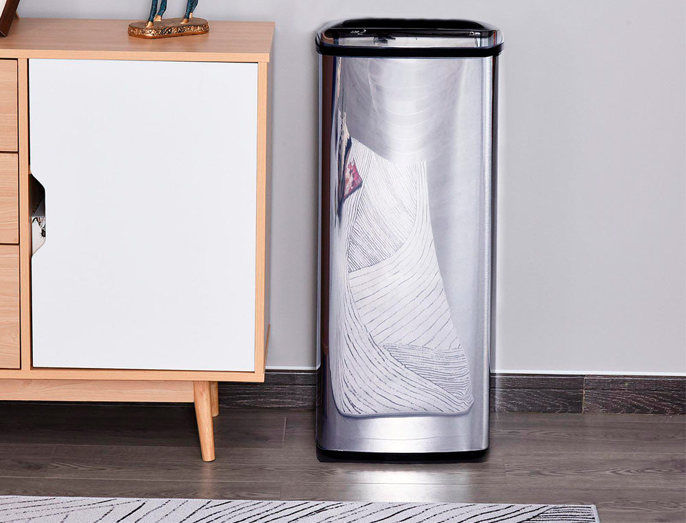 Poubelle automatique 80l - ouverture sans contact Q-connect