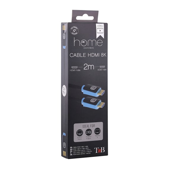 Câble HDMI 8K 2m - Haute Vitesse et Compatibilité 3D