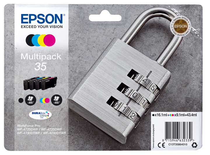 Cartouche Epsons multipack 35 - encre pigmentaire durable