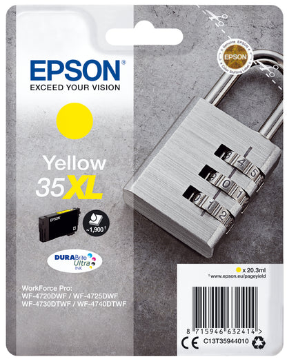 Cartouche d'encre Epson jaune 35xl - haute capacité 1900 pages