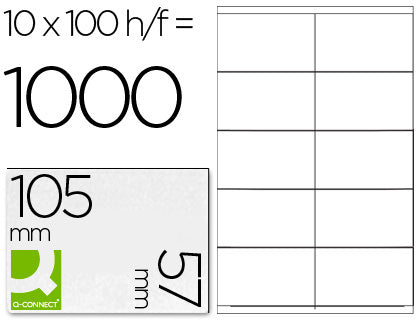 Étiquettes multi-usages 105x57 mm - pack de 1000