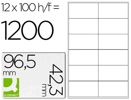 Étiquettes autocollantes 96.5x42.3 mm - éco et multicouches
