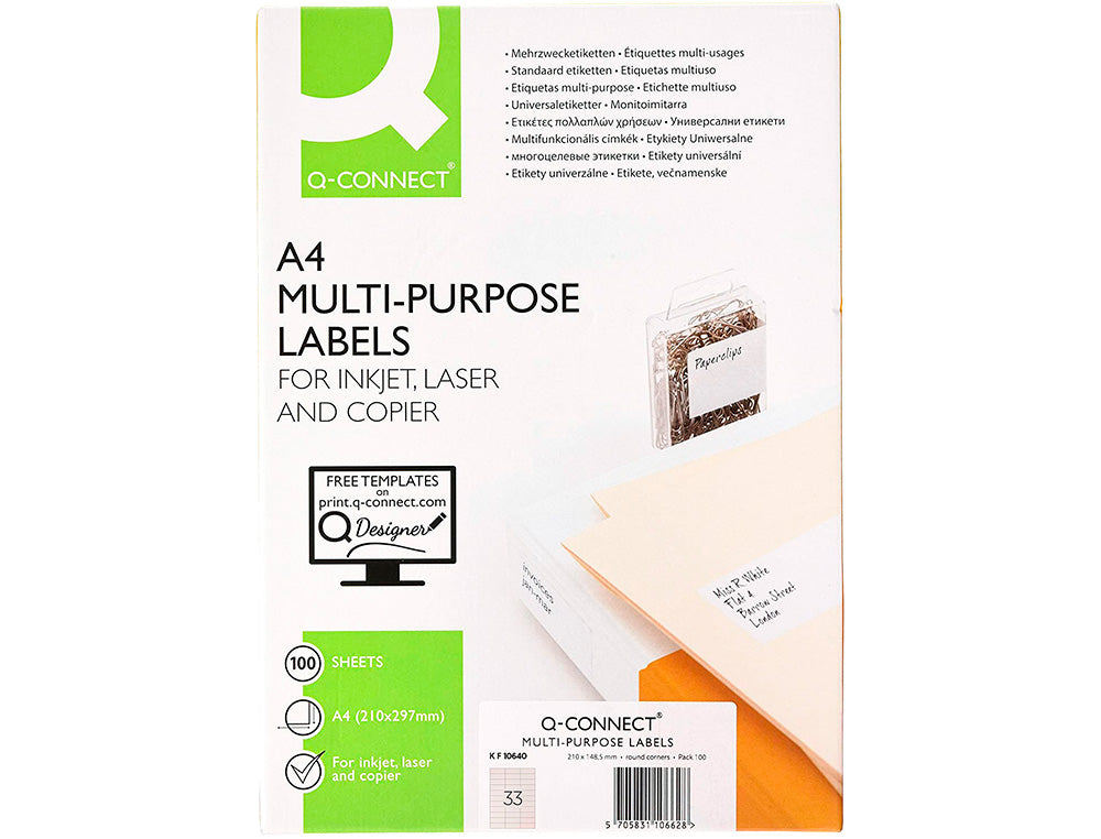 Étiquettes multi-usages 70x25 mm - 3300 unités