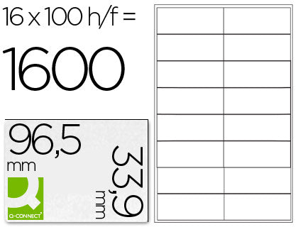Étiquettes multi-usages 96.5x33.9mm - écologiques