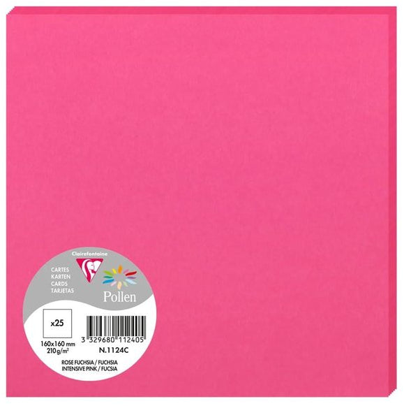 Cartes de correspondance 160x160 - fuchsia éclatant
