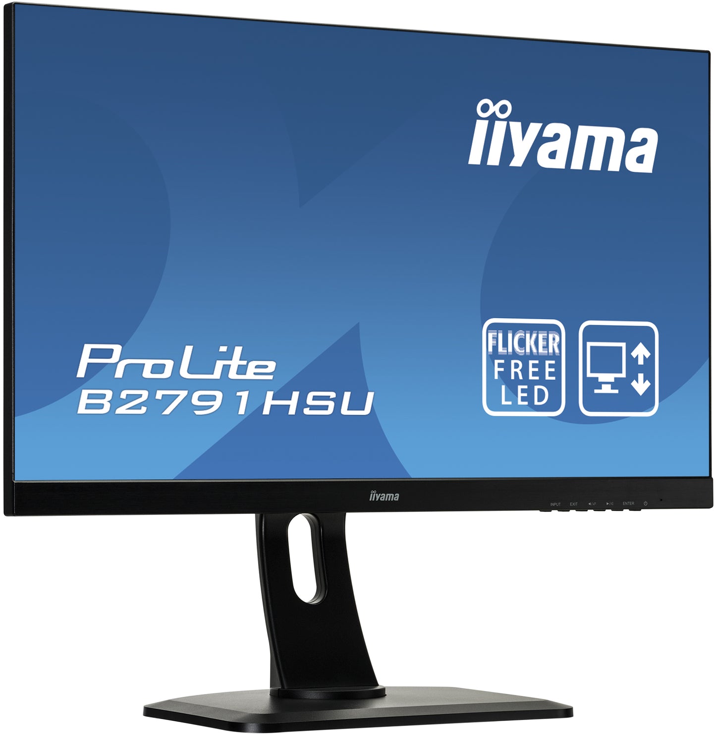 Écran led Prolite 27" - full hd, pied réglable en hauteur  avec pivot