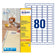 Étiquettes laser 35.6x16.9 mm - 2000 unités, éco-responsables
