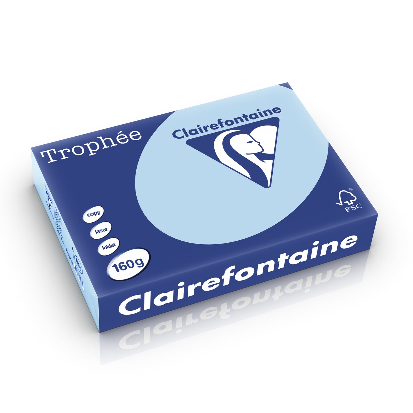 Papier a4 Trophée 160g - couleur bleu vif, 250 feuilles