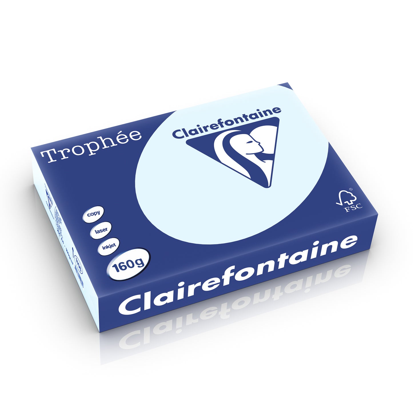 Papier a4 Trophée 160g - bleu clair, 250 feuilles