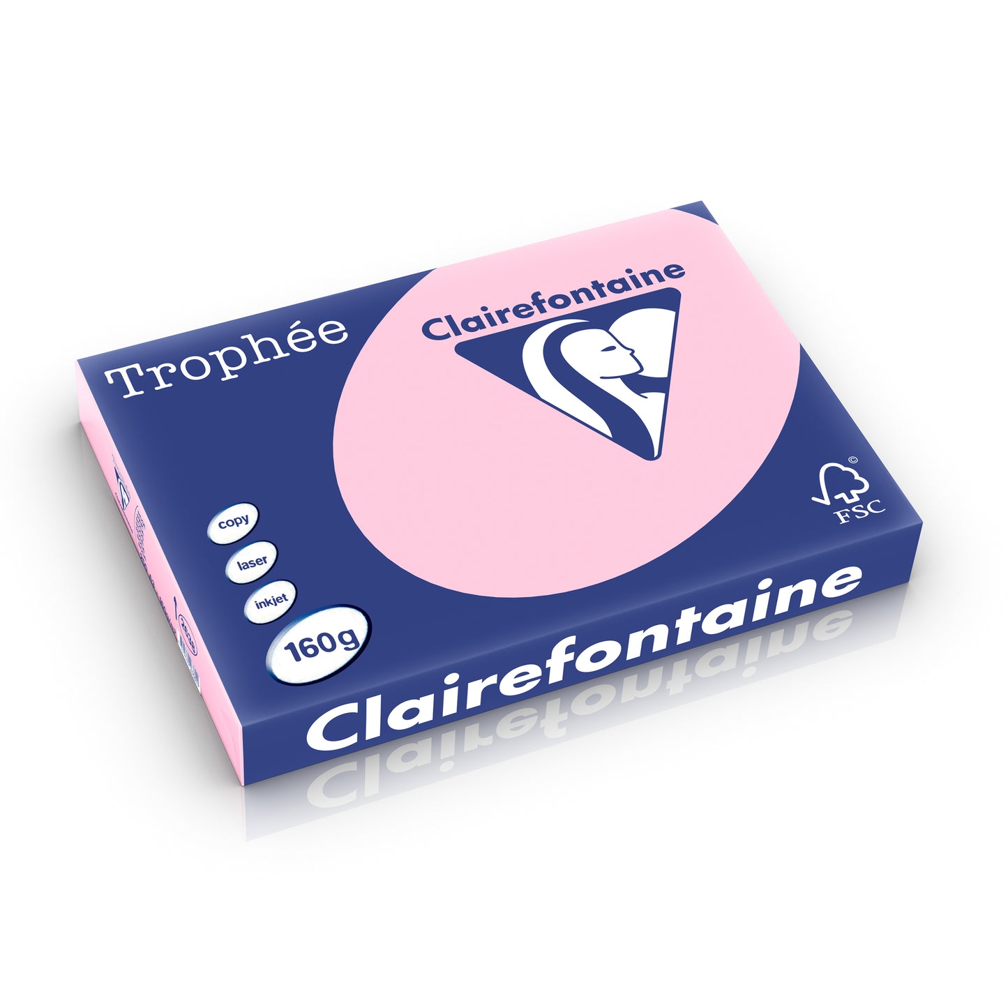Papier a3 Trophée  160g - teinte pastel rose, 250 feuilles