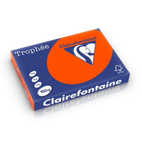 Papier cartonné a3 rouge - 160g/m², 250 feuilles