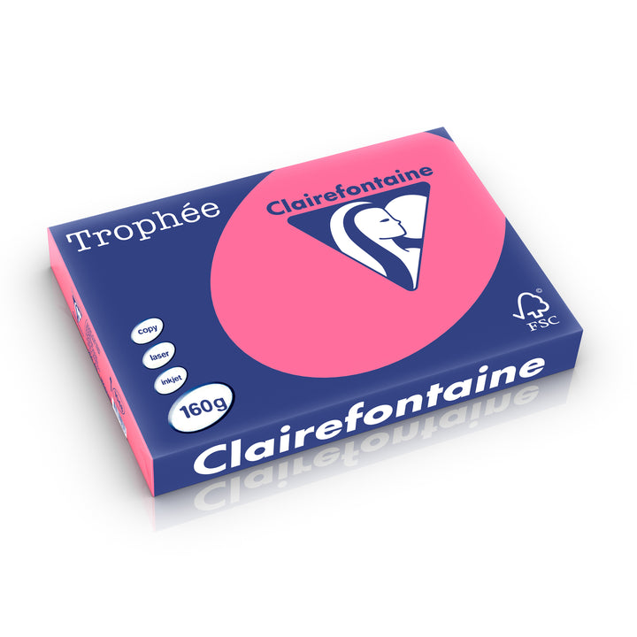 Papier a3 Trophée  160g fuchsia - couleur intense