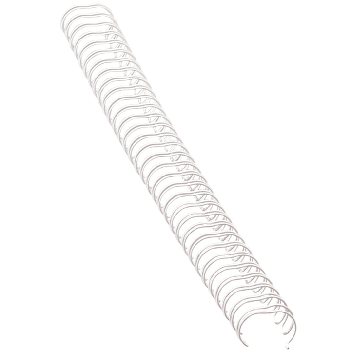 Peigne à relier métal WireBind, 34 boucles 6 mm -blanc-boite de 100