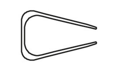 Baguette de reliure 9mm - noir -boite de 25