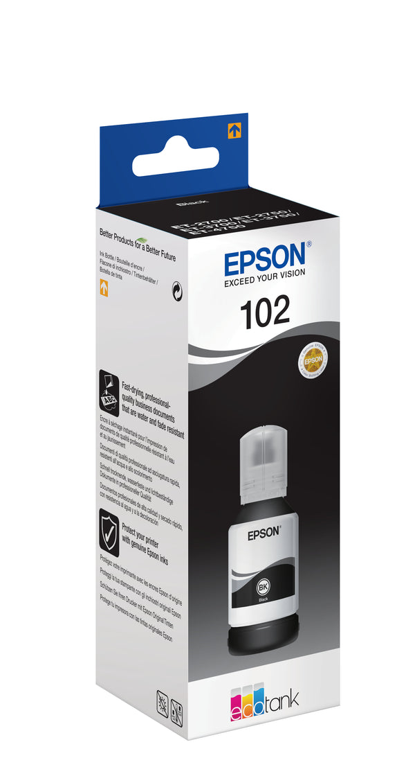 Cartouche d'encre Epson noire t102 - 127 ml