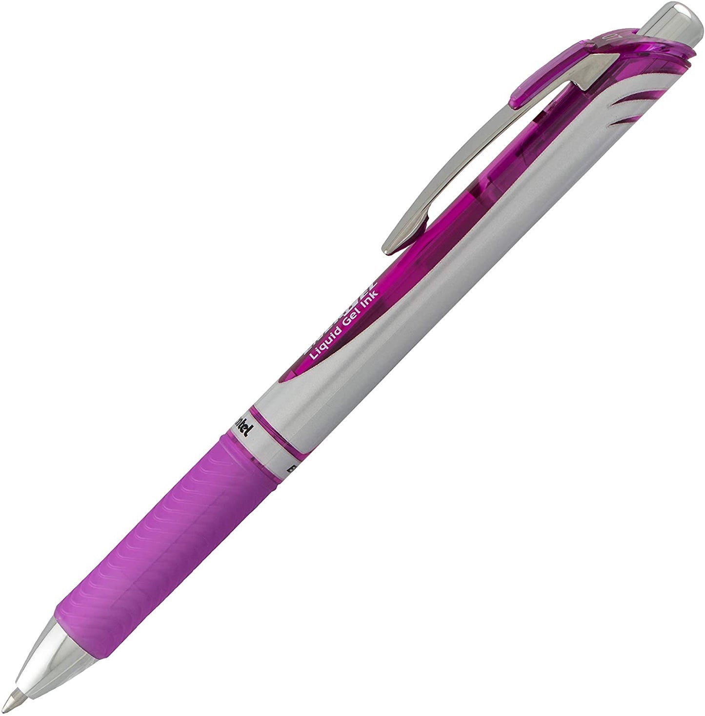 Stylo roller rétractable energel  0.7 mm - encre violette séchage rapide