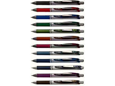 Stylo roller rétractable energel  0.7 mm - encre violette séchage rapide