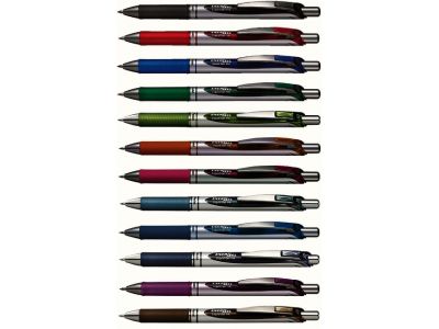 Stylo roller rétractable energel  0.7 mm - encre violette séchage rapide