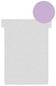Fiches t indice 2 violet - perforées pour classement
