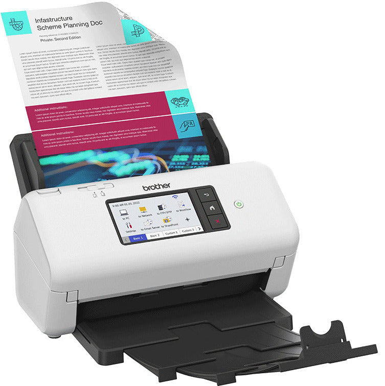 Scanner Brother ads-4700w - numérisation rapide 80 ipm