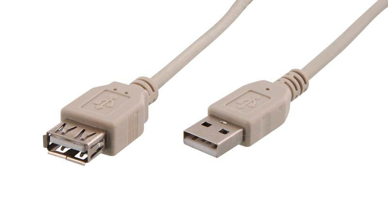 Rallonge USB 3m - Connecteurs Mâle/Femelle