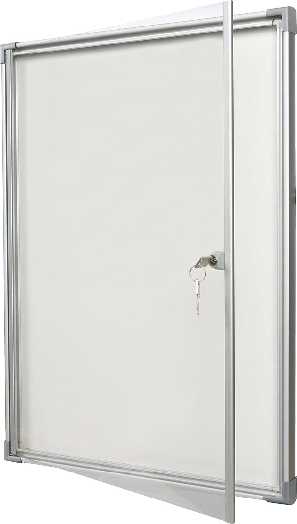 Vitrine d'affichage extra plate,  fond métal, 9 feuilles A4, pour l'intérieur