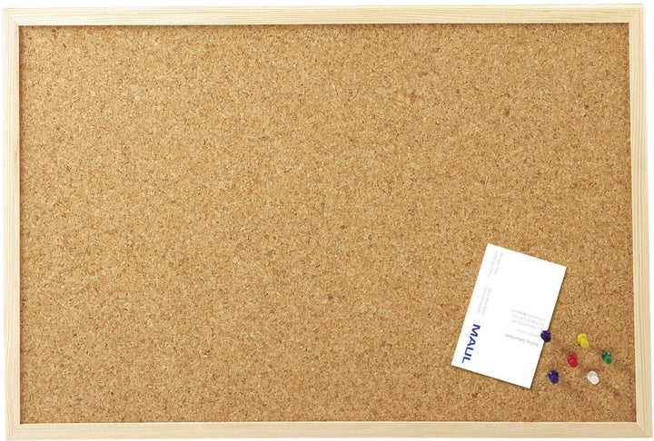 Tableau liège mural 60x40 cm - cadre bois naturel