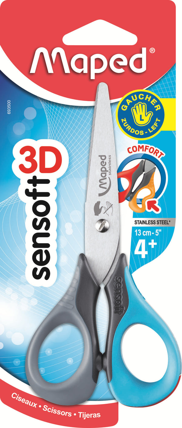 Ciseaux bout rond pour gaucher - 13 cm