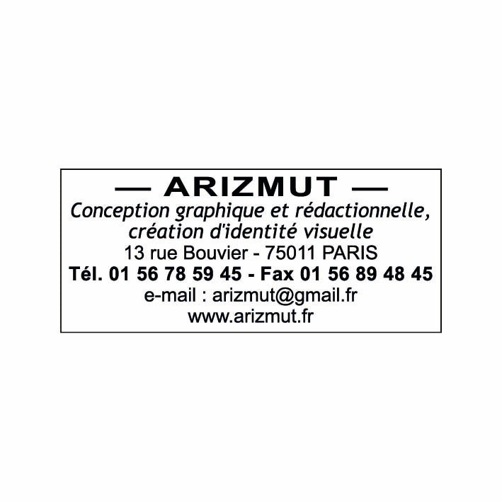 Plaque timbre avec cadre - personnalisable 4 à 7 lignes