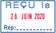Tampon dateur automatique 4750l1 - encrage bicolore