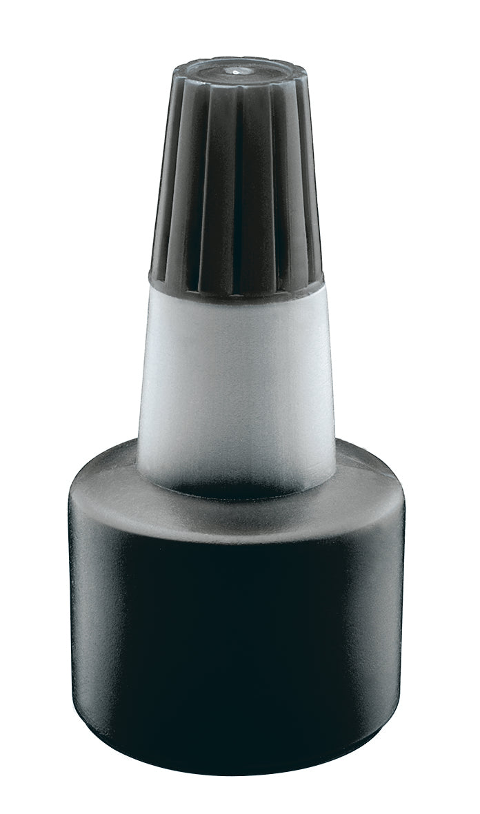 Encre tampon 28ml - Noire, facile à utiliser