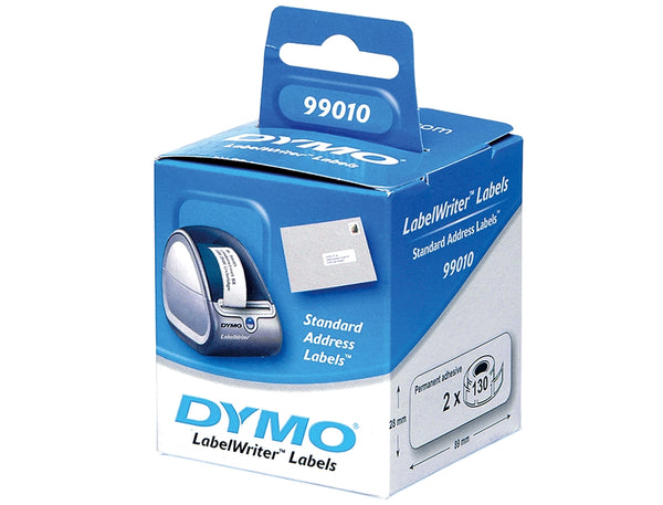 Étiquettes Dymo labelwriter 89x28mm -lot de 2 rouleaux de 130