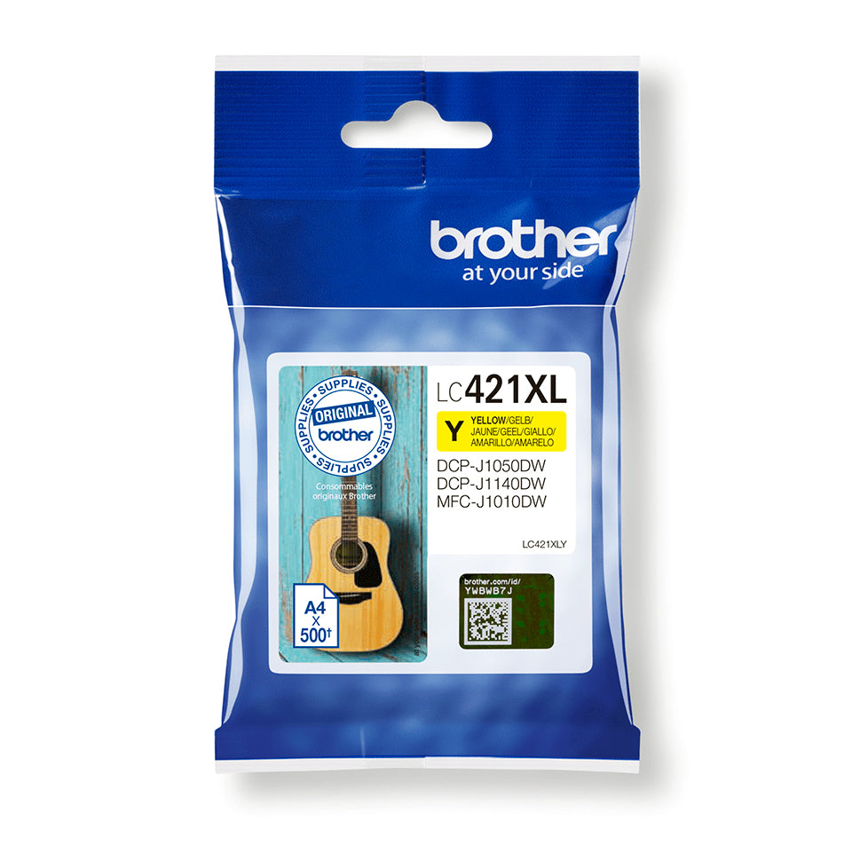 Cartouche d'encre Brother jaune LC421y xl - 500 pages
