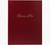 Livre d'or cuir rouge 26x22cm - élégance et prestige