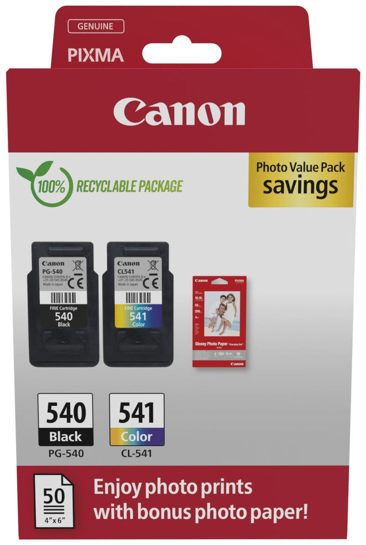 Cartouche d'encre Canon pg-540/cl-541 - pack économique