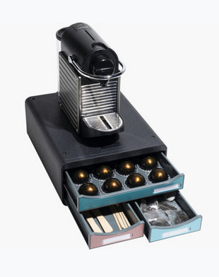 Range-dosettes café 3 tiroirs small box nespresso, café royal etc