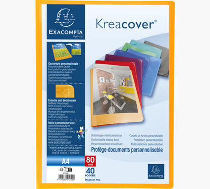 Protège document personnalisable kreacover 80 vues opaque
