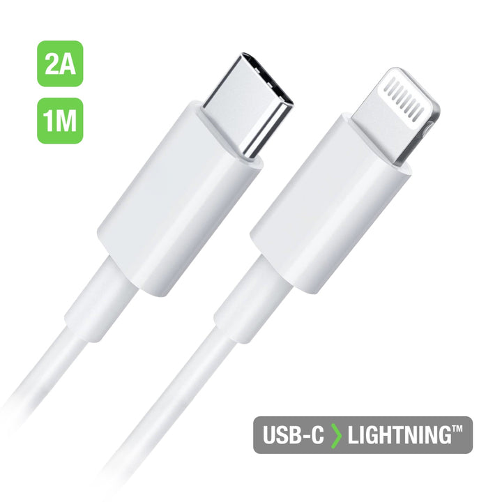 Câble usb-c vers lightning 1m - charge rapide