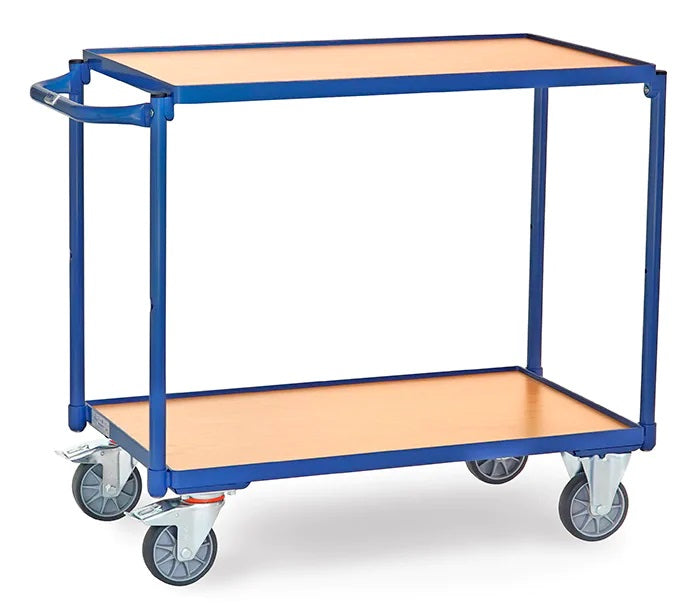 Chariot à étagères 300 kg - 2 Plateaux 850x500 mm