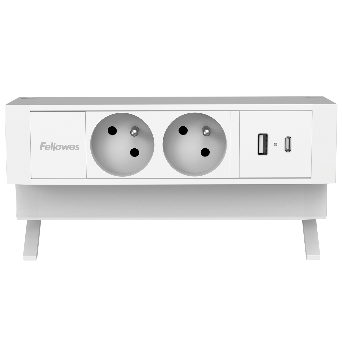 Multiprise de bureau compacte - 2 prises, usb-a et usb-c