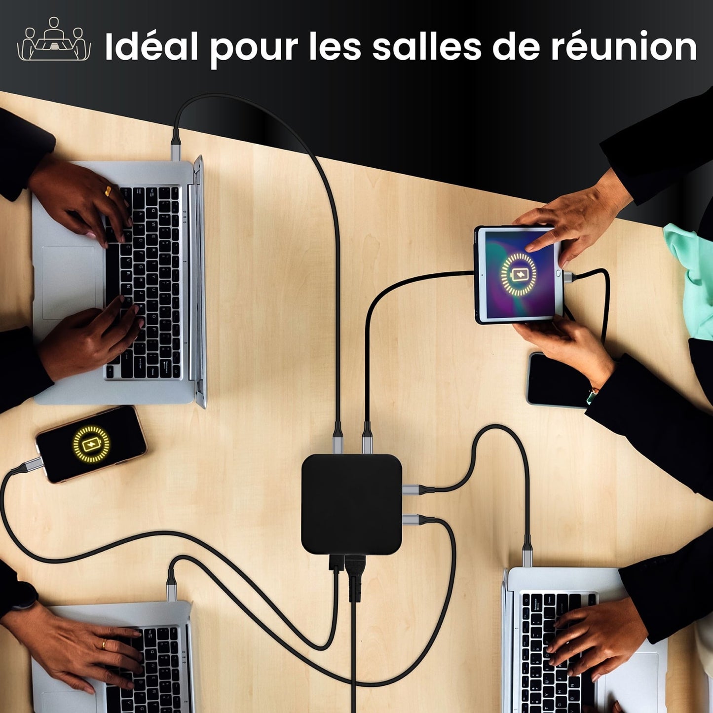 Station de charge  8 ports - ultra puissante