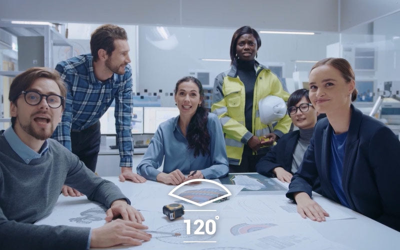 Caméra Conférence 4K - Vision 120° et Micro 8m