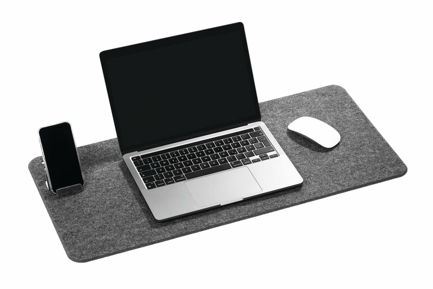 Sous-main 700x330 mm - feutre recyclé et support téléphone