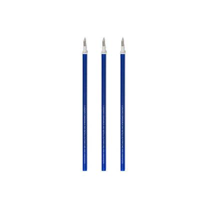 Recharges stylo legami effaçable - pointe 0,7 mm, bleu - pack de 3
