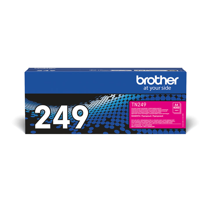 Toner laser Brother magenta tn-249m - haute capacité 4000 pages