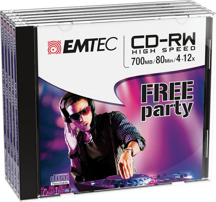 Cd-rw 80mn 700mb - haute vitesse 4-12x