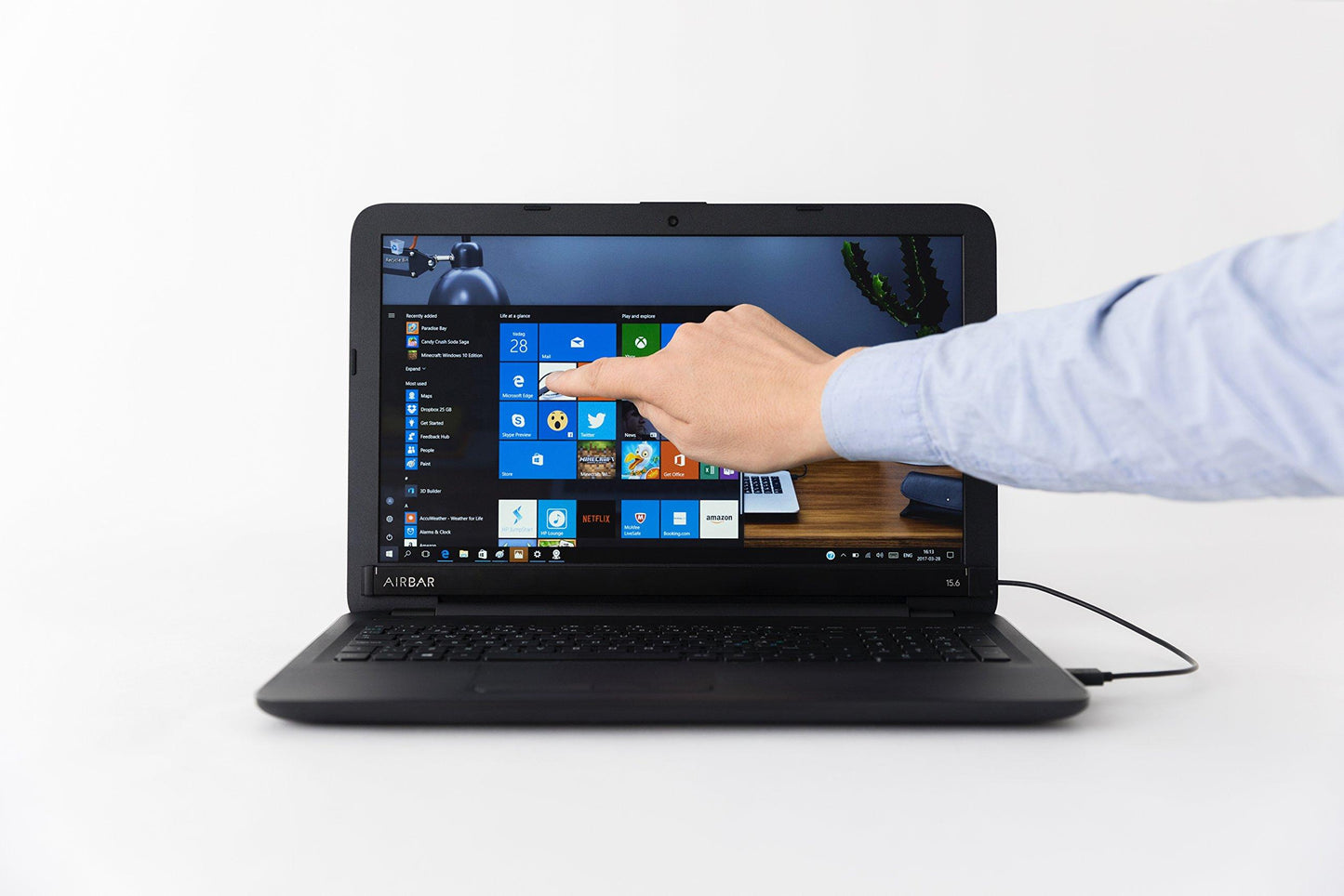 Barre tactile usb 15.6 pouces - compatible windows 10