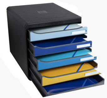 Module de classement bigbox bee blue 5 tiroirs