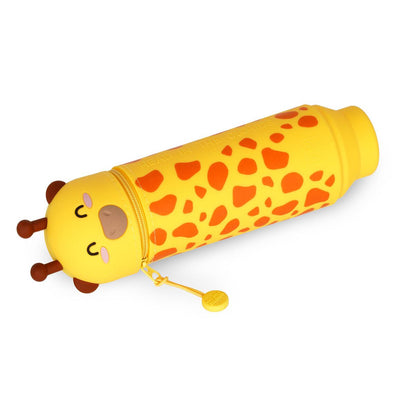 Trousse Silicone 2-en-1 Legami Girafe - Rétractable et Pratique