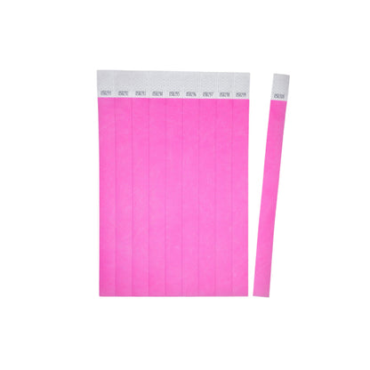 Bracelet événementiel rose 256x19mm - Pack de 500